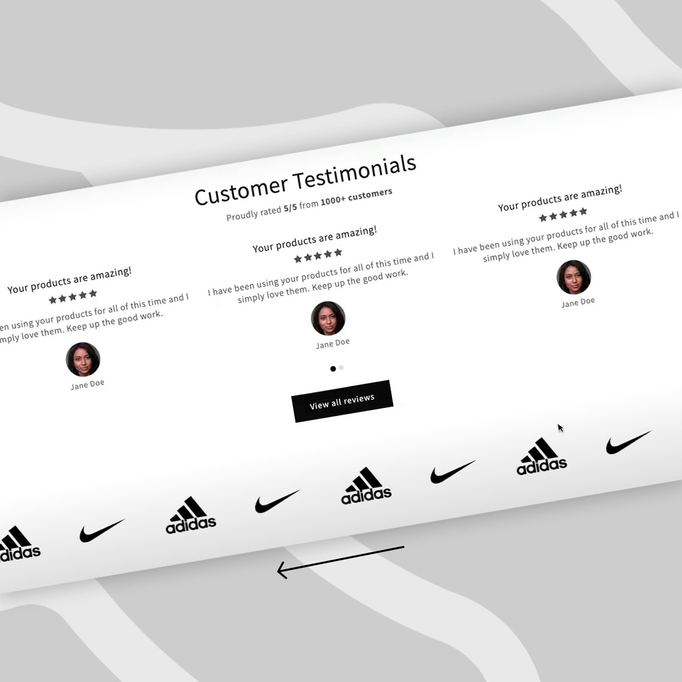 Control deslizante de marcas