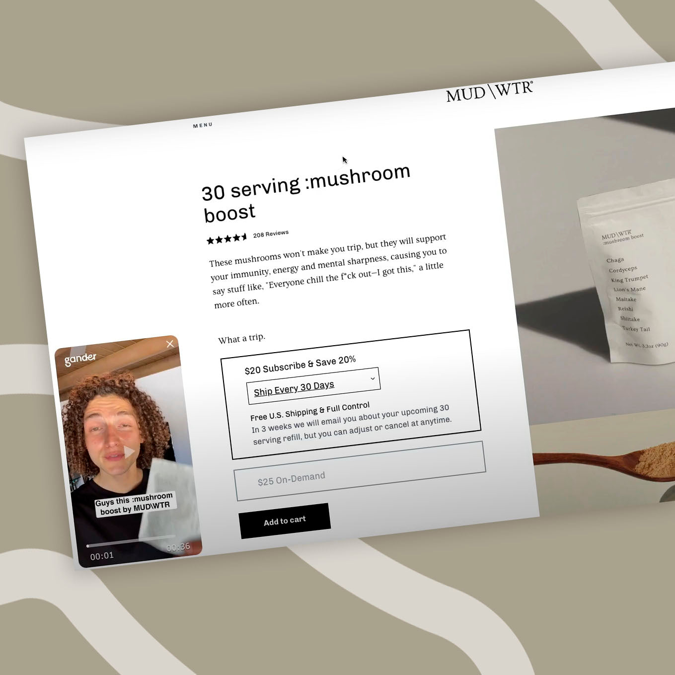 Testimonio en video fijo