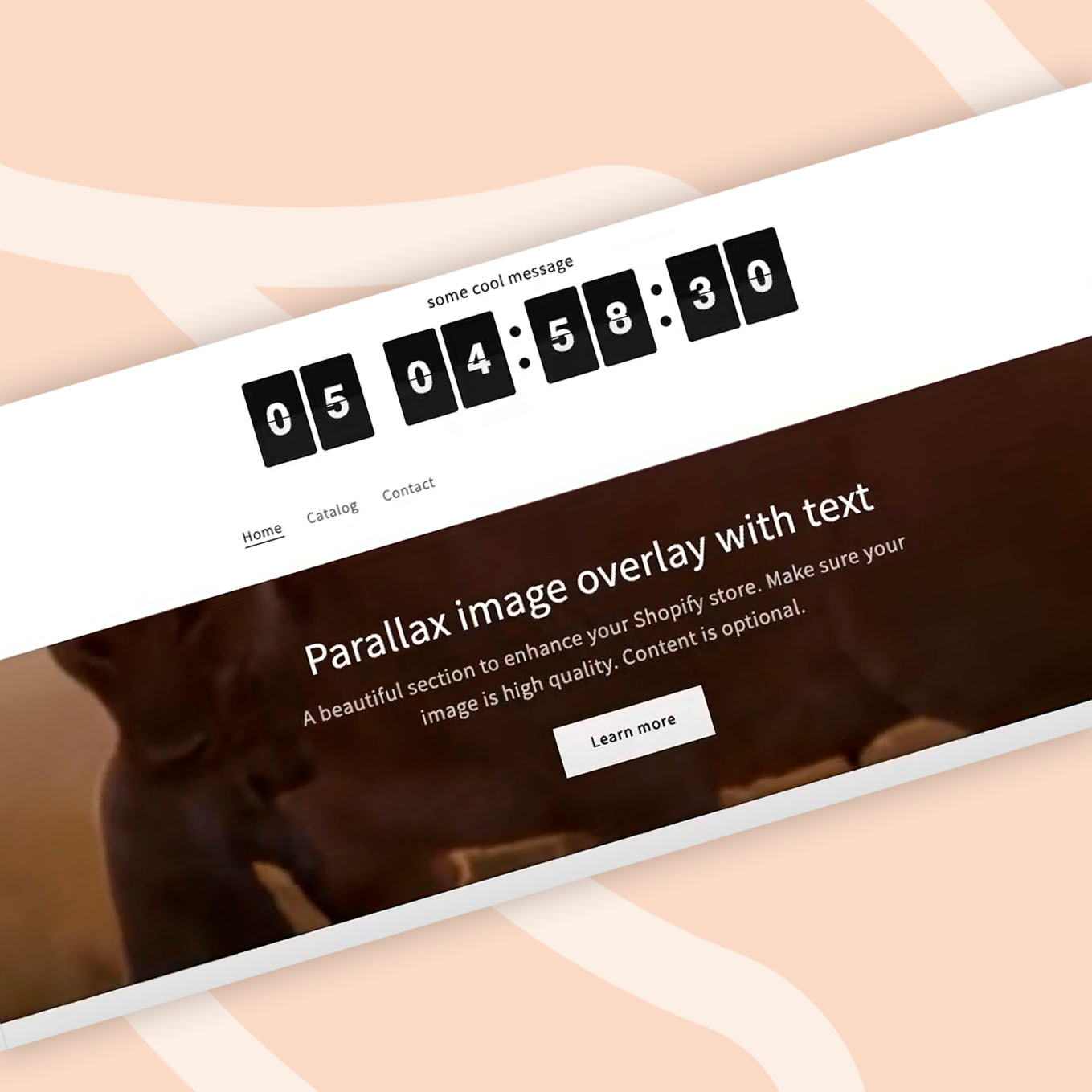 Barra de anuncios temporizador de cuenta regresiva