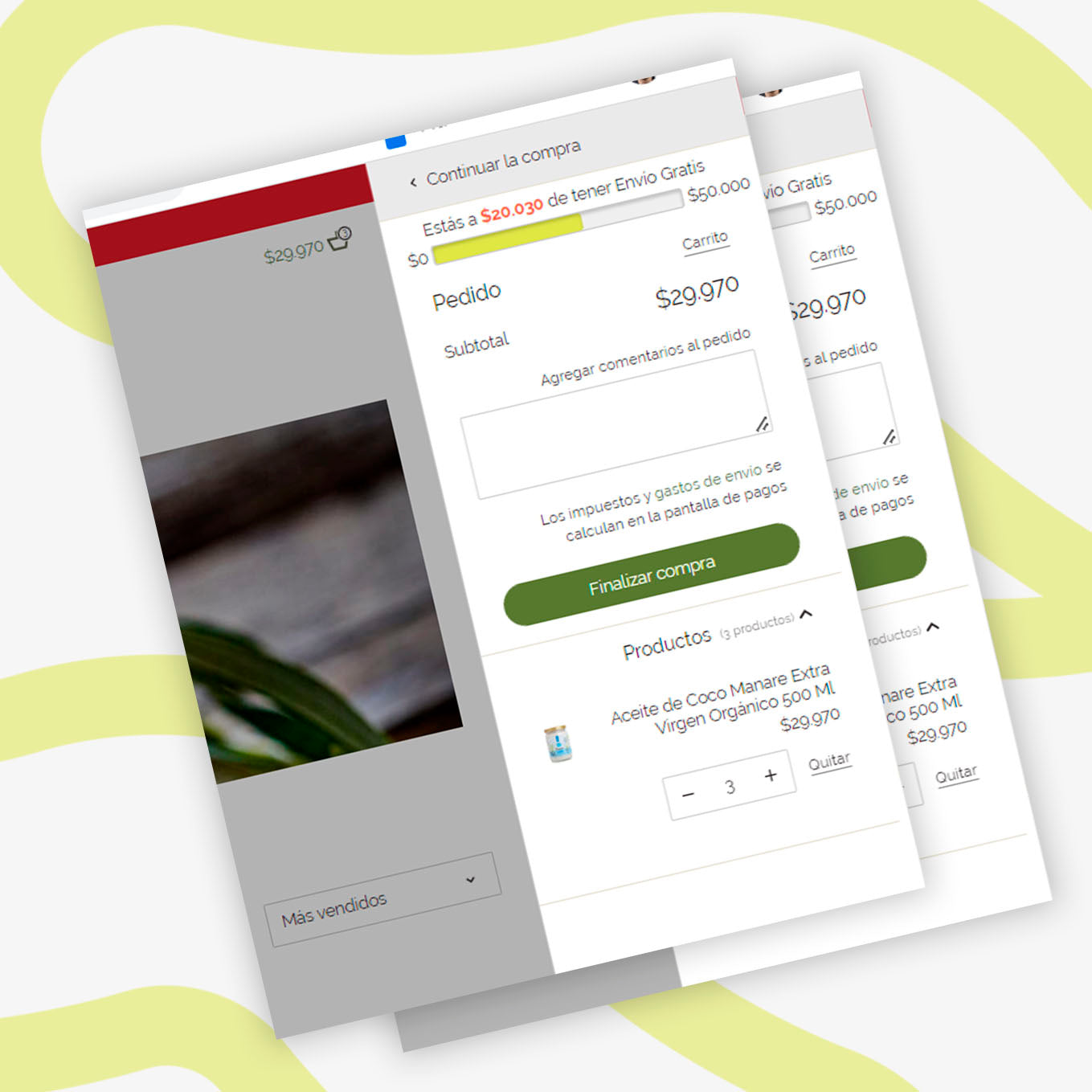Barra Valor Restante para Envío Gratis