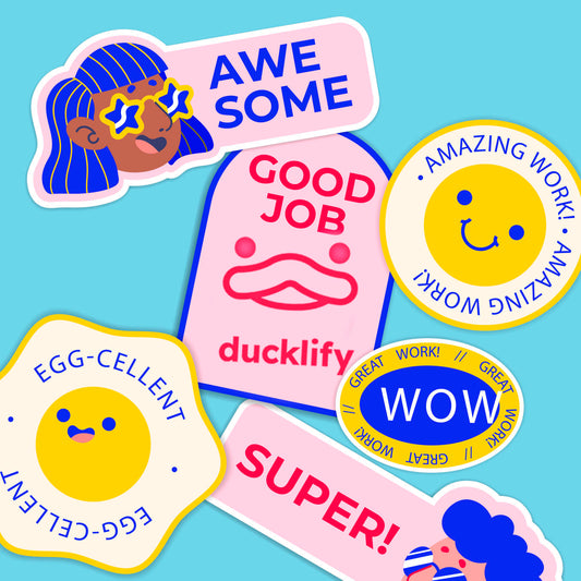 Diseño Papelería Stickers (6 unidades)